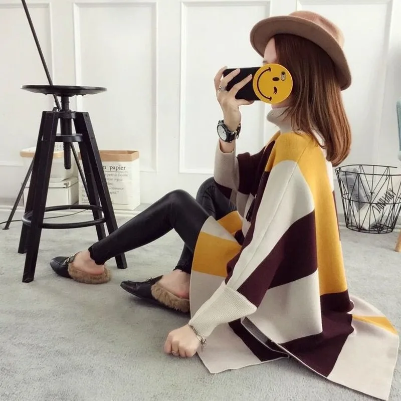 Женский осенний и зимний новый свитер Корейская версия свободного свитера цвет