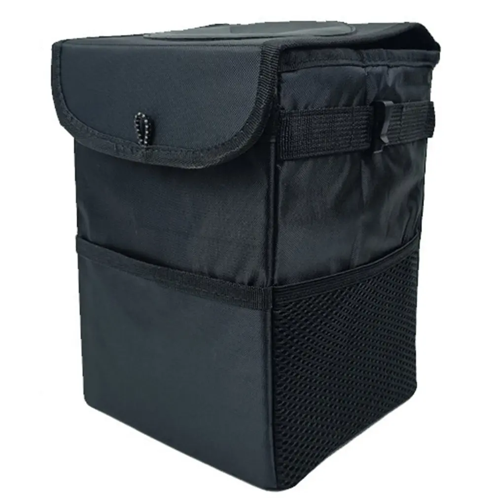 

Multi-purpose Leak-proof And Waterproof Car Trash Can Storage Bag With Lid Collapsible Trash Bin Storage Box