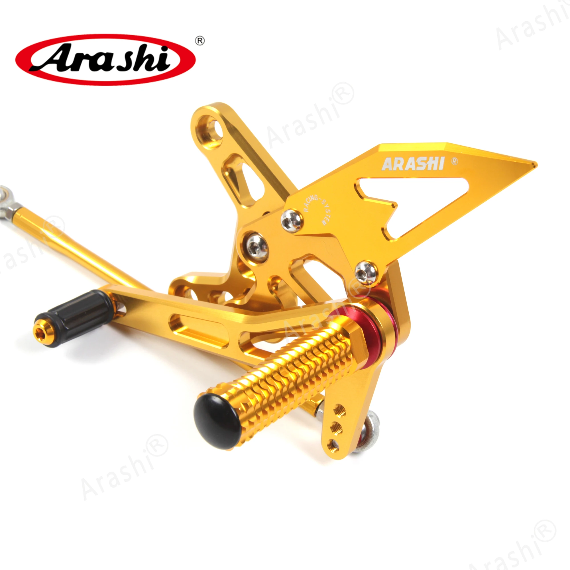 Араши ниндзя ZX6R CNC регулируемая подножка для ног KAWASAKI ZX-6R NINJA 2007 2008 Rearset подставка ZX