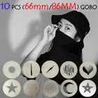 10 шт., осветительные приборы GOBO BM размером 86 мм66 мм, светодиодсветильник осветительные приборы, снуты, оптический конденсатор, затенение, Стайлинг, 100, презен