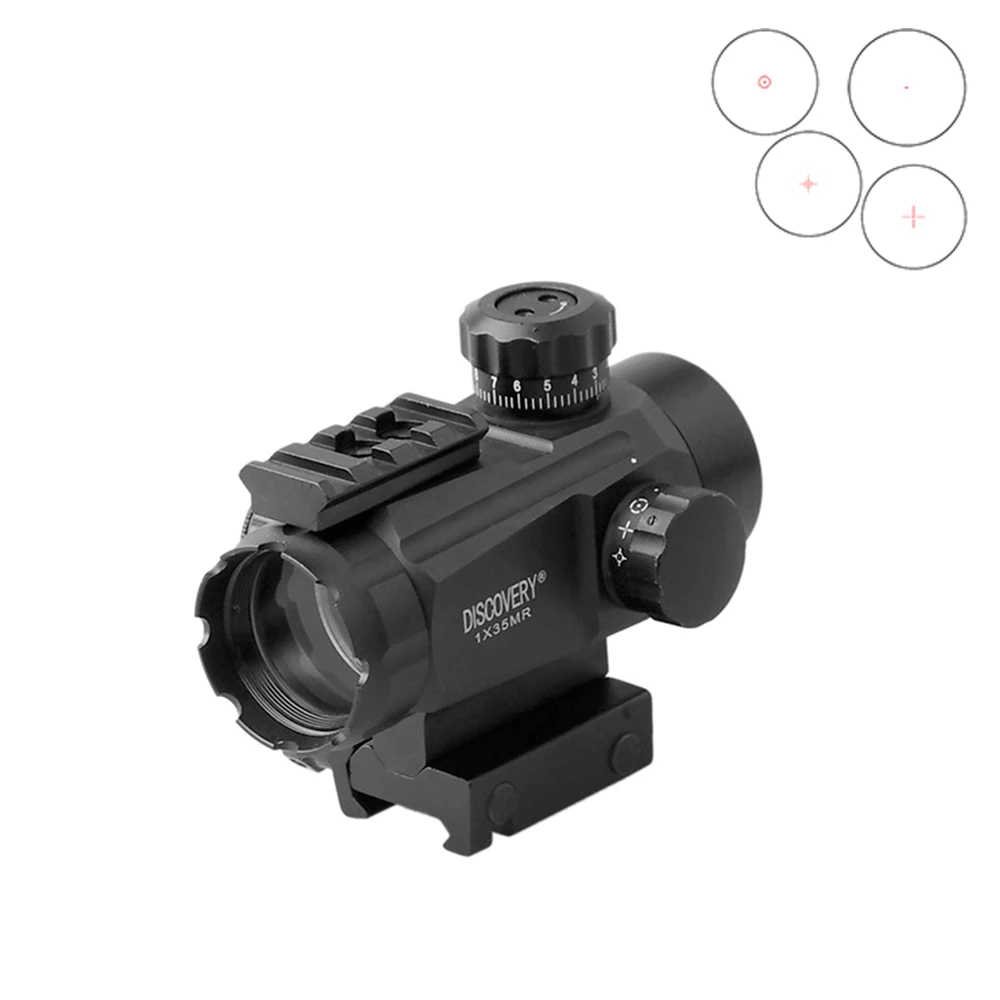 Discovery Red Dot 1X35 4 вида точек 11 передач в красном и зеленом цветах с рельсовой