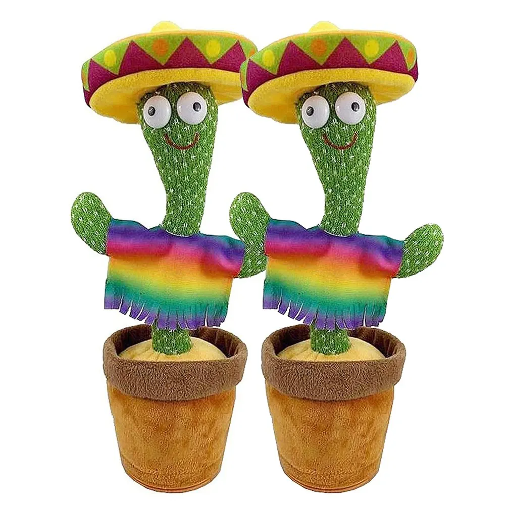 

Игрушка-кактус 120, песни, пение, танцы, яркая запись, повторите, что вы говорите, Интерактивная игрушка, Электронная Набивная игрушка