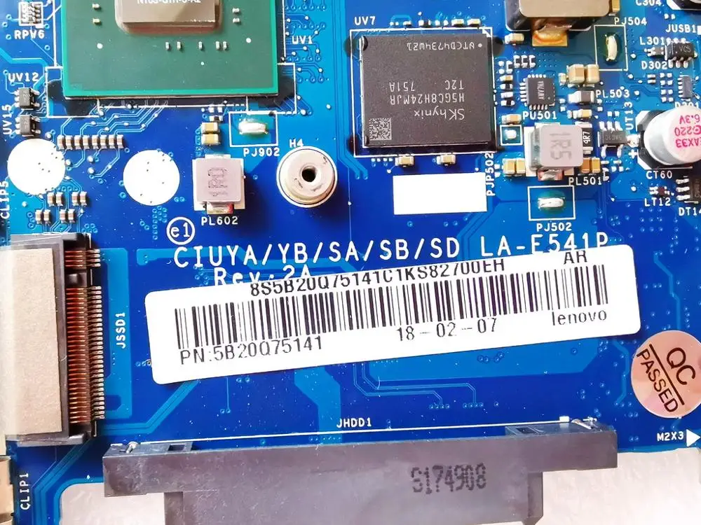 Оригинальный Для Lenovo FLEX 5-1570 Материнская плата ноутбука FLEX5-1570 I7-8550U CIUYA LA-E541P