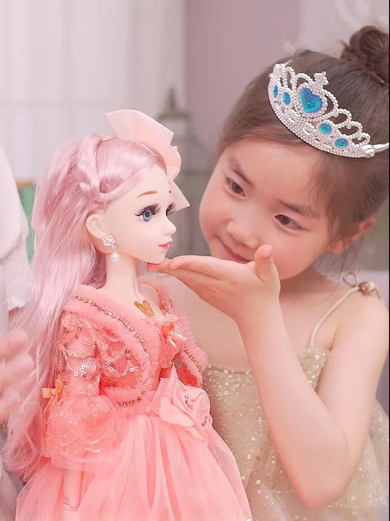 60 см круглая музыкальная тележка для девочек модный костюм принцессы роскошная