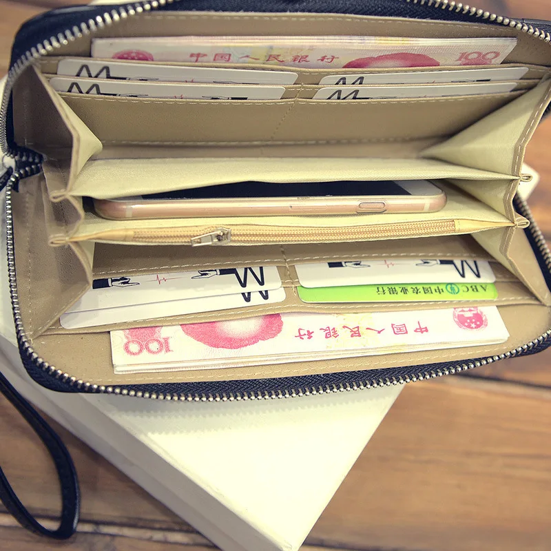 BXX Sac/ модный длинный полиуретановый пакет, однотонный кошелек с каменным узором, клатч, сумка, посылка для карт 19K-a122