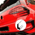 Пара заднего бампера сплиттер Canard Авто Внешние Запчасти заднего разветвителя противотуманных фар Накладка для VW Golf 7 MK7 GTI R GTD R400 2012-2015