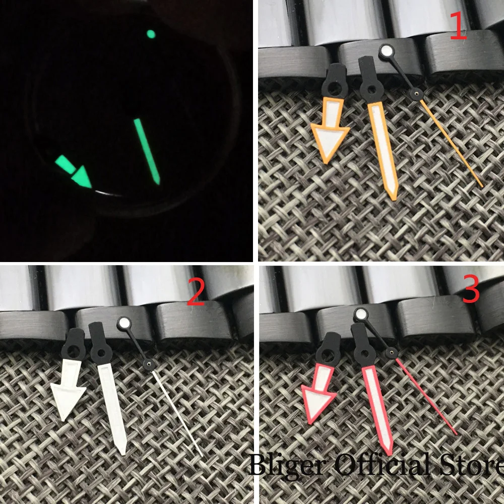 

Super Luminous Watch Hand White/Orange/Red fit NH35A NH36A 7s26 7s36 7s25 7s35 6r15 4r15 4r35 4r36 6309 7002 7009