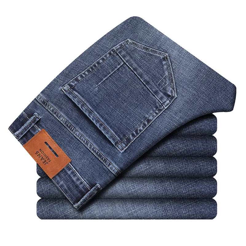 2020 новые мужские облегающие джинсы высокого качества модные повседневные