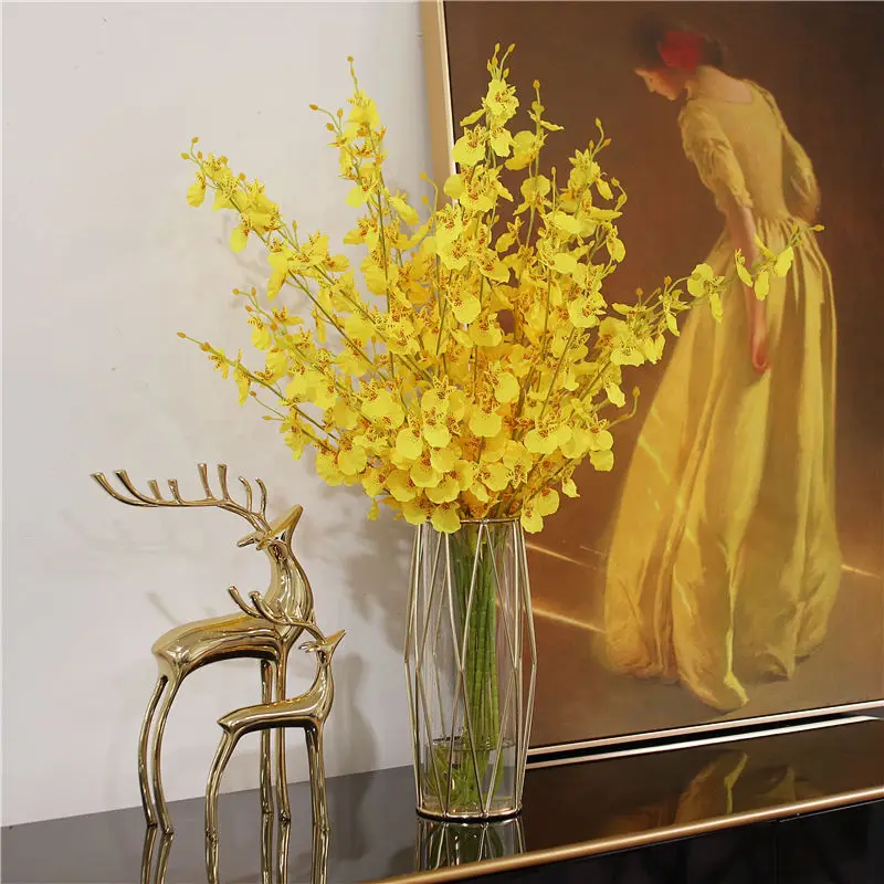 Искусственный цветок Шелковый орхидеи домашние мягкие украшения Украшение