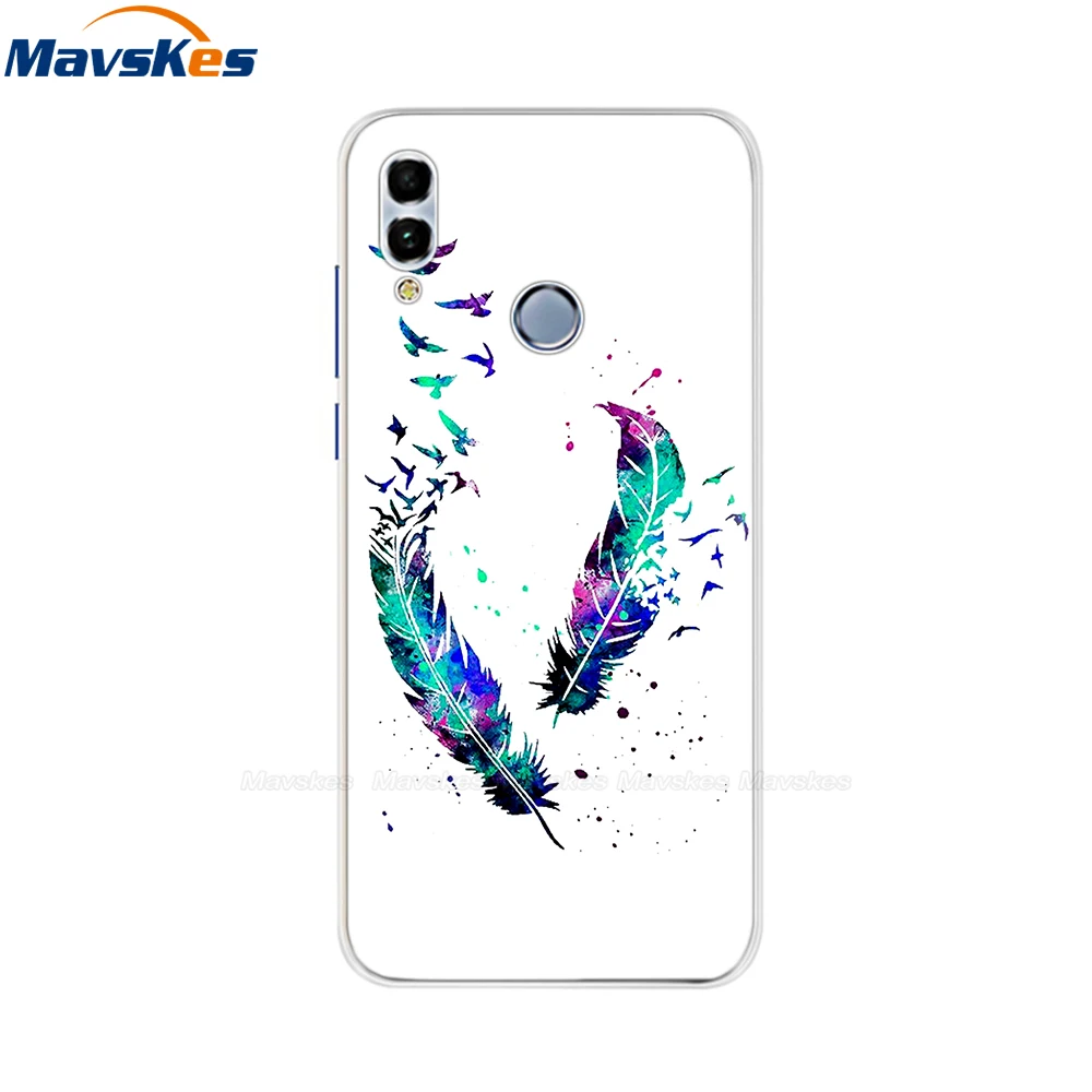 6 Huawei Honor 10 Lite чехол мягкий силиконовый милый ТПУ задняя крышка для Fundas huawei P Smart /Honor 10 удобный телефонный футляр сумки - Цвет: 6