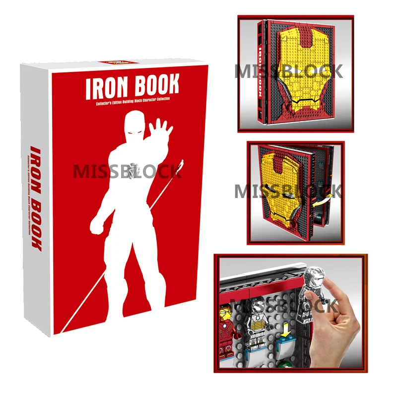 DHL Марвел Мститель Железный человек Коллекционная книга Playmobil Lepining Superhero 52 Mini Mark