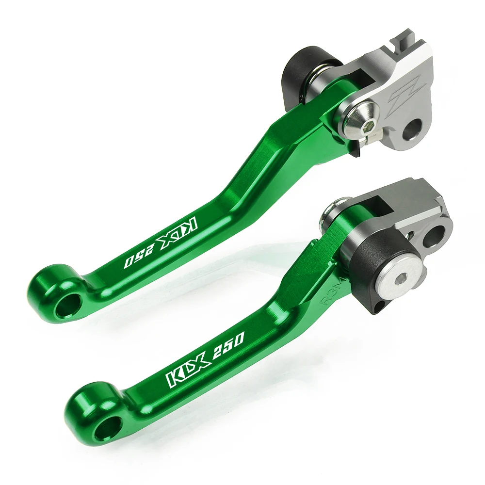 Green Мотоцикл Байк Ручка складной тормозной рычаг сцепления для Kawasaki KLX250 KLX 250 2008 2009 2010 2011 2012 2013 - Цвет: Green