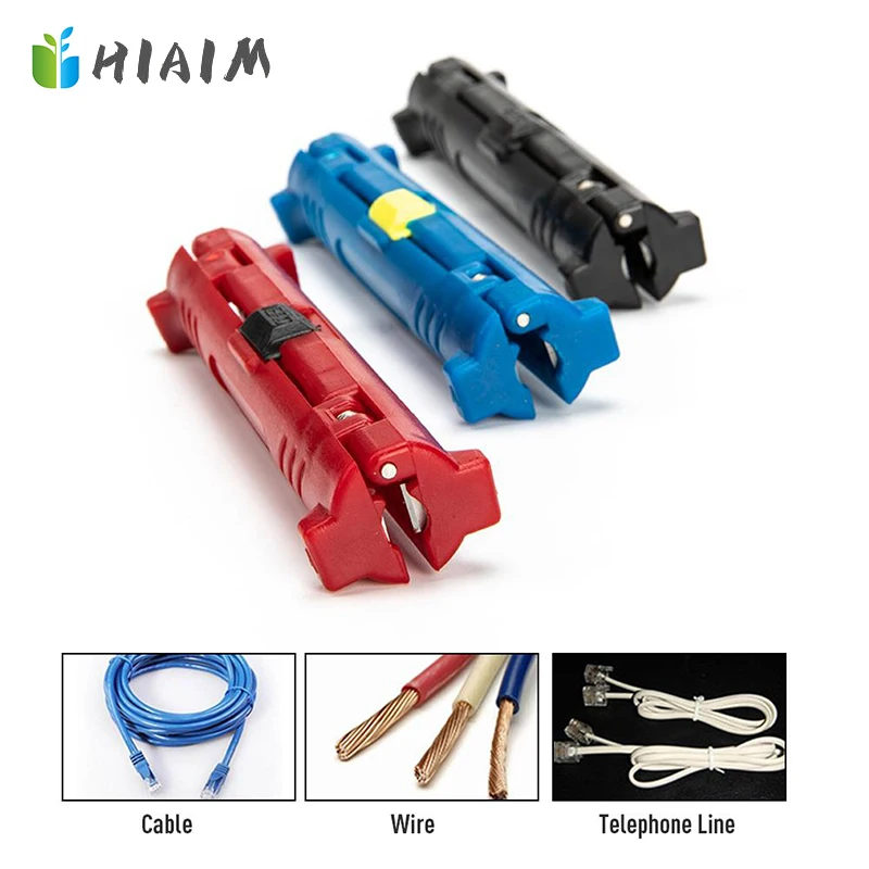 

HIAIM Multi-function Electric Wire Stripper Pen Wire Cable Pen Cutter Rotary Coaxial Cutter Stripping Machine Pliers Tool Hot AA