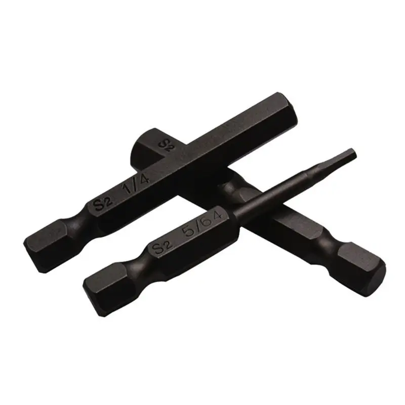 

10PCS Black Magnetic Hexagon Screwdriver Bits S2 Steel 1/4 Inch Hex Shank Screw Drivers Set 50MM