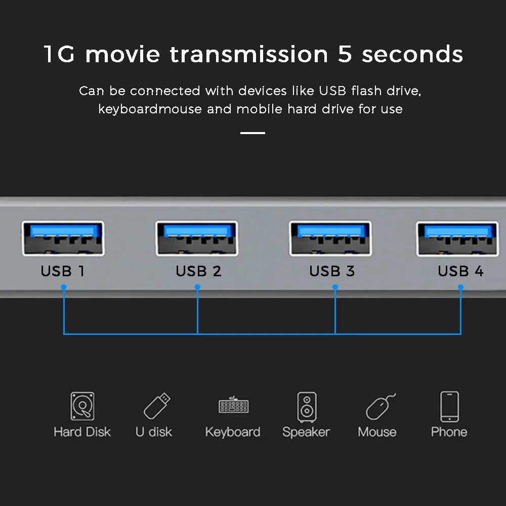 USB C док станция type c концентратор адаптер Тип к 3 0 4K HMDI RJ45 VGA PD для MacBook Pro MateBook X Dell XPS