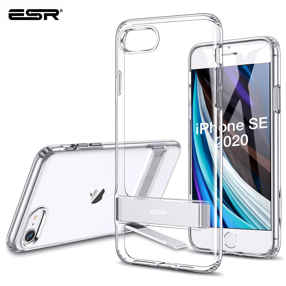 

ESR Phone Case for iPhone SE 2020 8 7 Plus 11 Pro X XR XS Max Kickstand Vertical Stand Holder Back Cover for iPhone SE2 2nd Gen