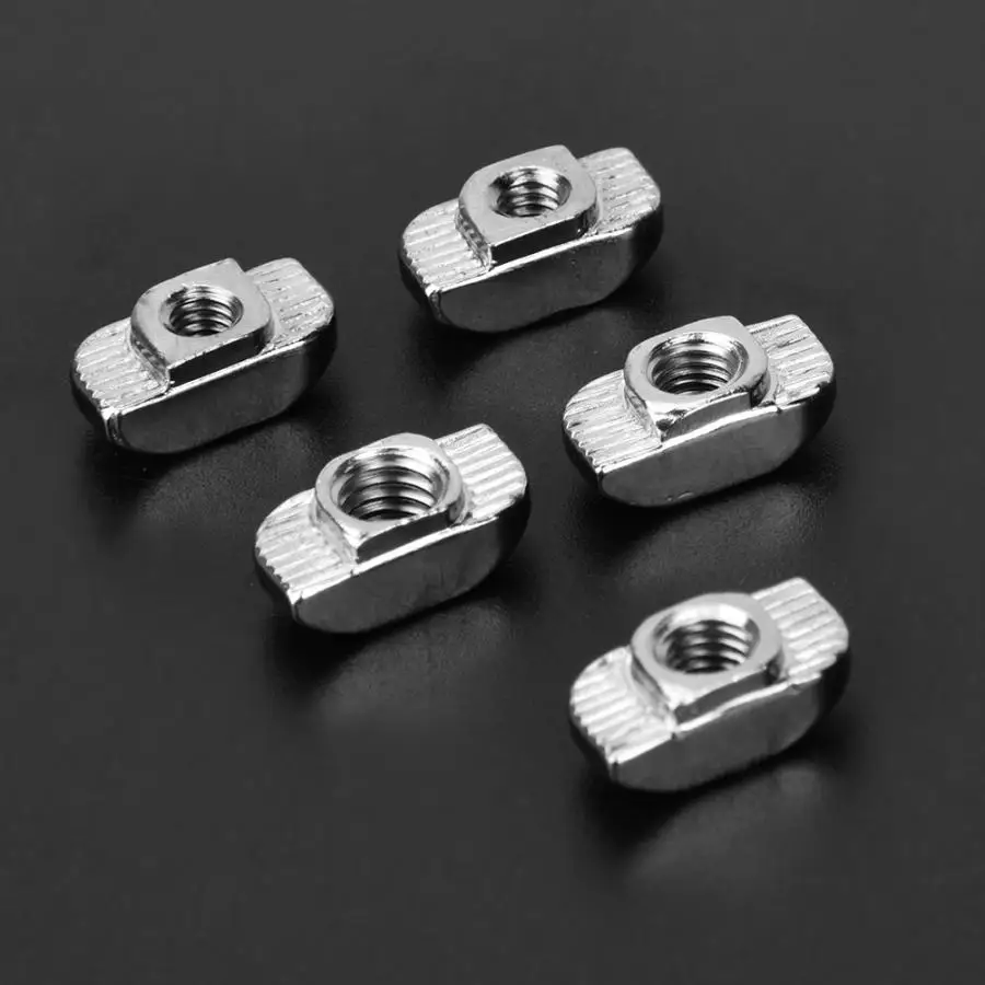 

120pcs T Slot Sliding Nut M4 M5 M6 Hardware Fasteners for 3030 Aluminum Profiles Nut