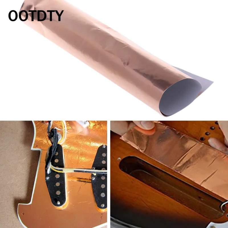OOTDTY 1 шт. гитара медная фольга лента EMI Экранирование один проводящий клейкий
