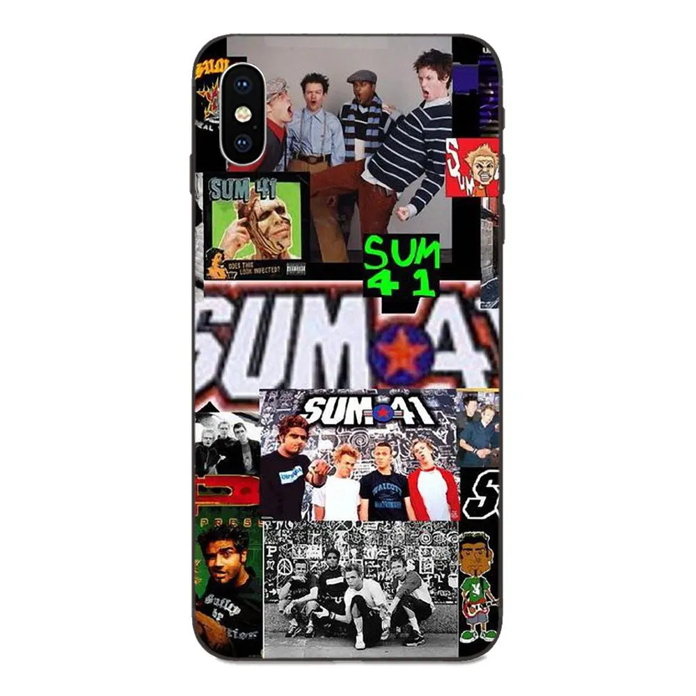 Для Apple iPhone 4 4S 5 5S SE 6 6S 7 8 Plus X XS Max XR мягкий чехол Аксессуары Sum 41 Band | Мобильные