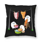 Крутая забавная мультяшная наволочка для суши для мытья дня, домашний декор, 3D двусторонняя наволочка с рисунком в виде японской еды для автомобиля