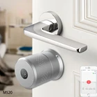 Европа Auotamatic Smart Tuya Home Блокировка со сканером отпечатков пальцев цилиндр для разных толщин внутренние дверные замки M520