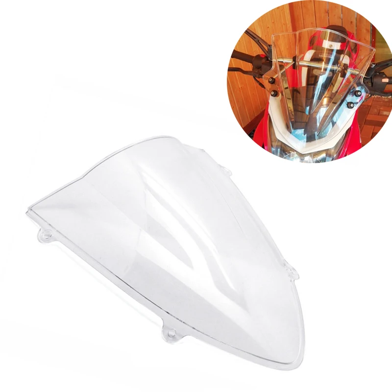 Дефлектор ветрового стекла мотоцикла с двойными пузырьками для Kawasaki Ninja 300 250