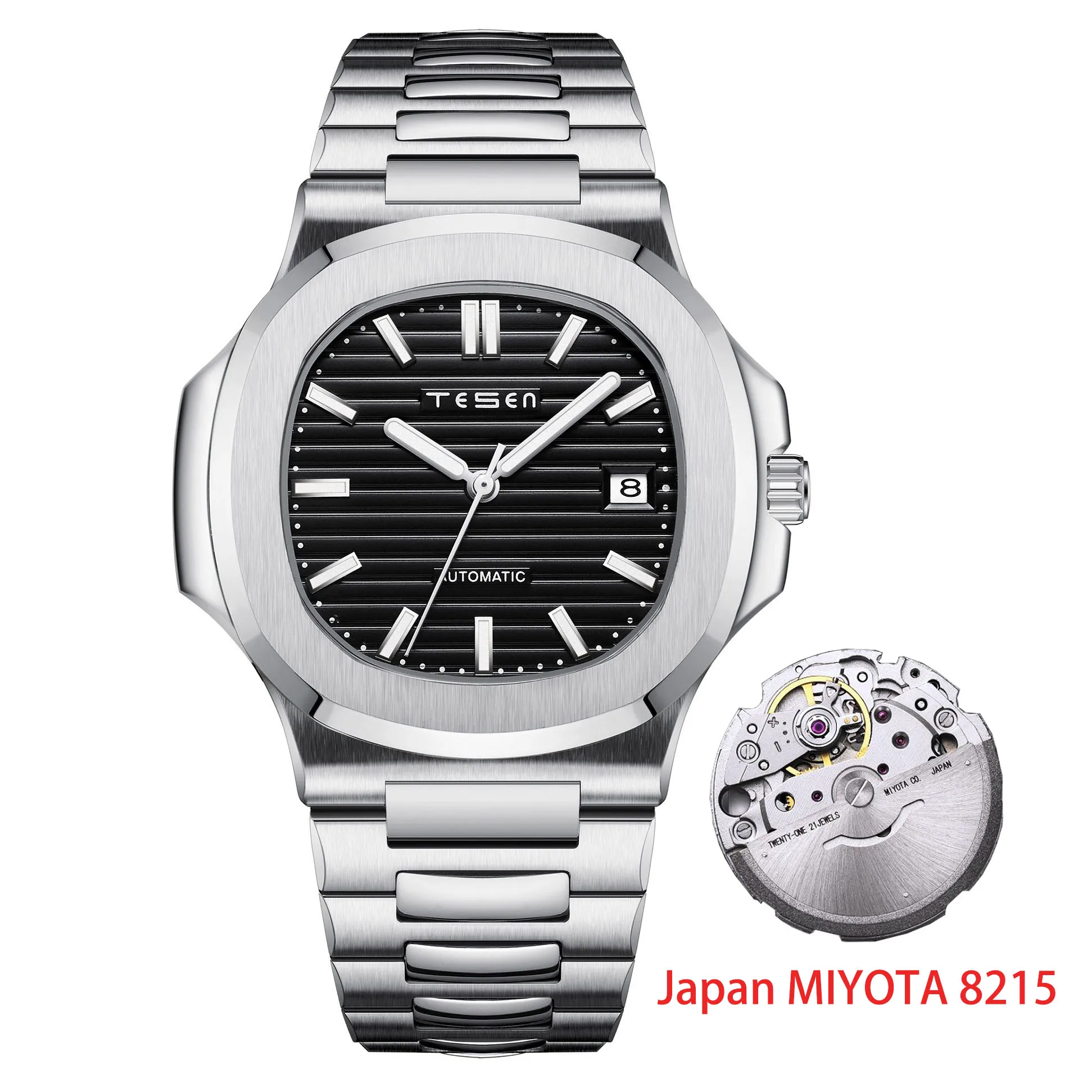 Часы наручные TESEN Мужские автоматические брендовые роскошные механические