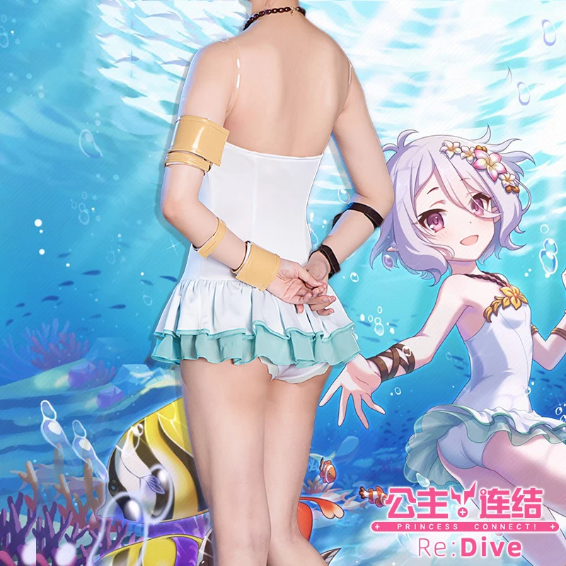 

Game Princess Connect! Re Dive Natsume Kokoro Cosplay Swimsuit One-Piece Swimwear Carnival Party Costumes Bathing Suits Dress
