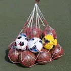 Нейлоновая сумка с большим карманом для мяча, волейбола, футбола, баскетбола, сумка для спортивных аксессуаров, для хранения на открытом воздухе S5W6