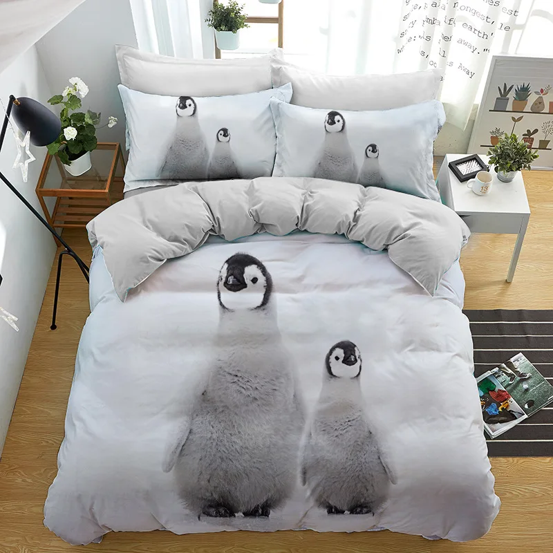 

Комплект постельного белья с рисунком пингвина, 2/3 шт.