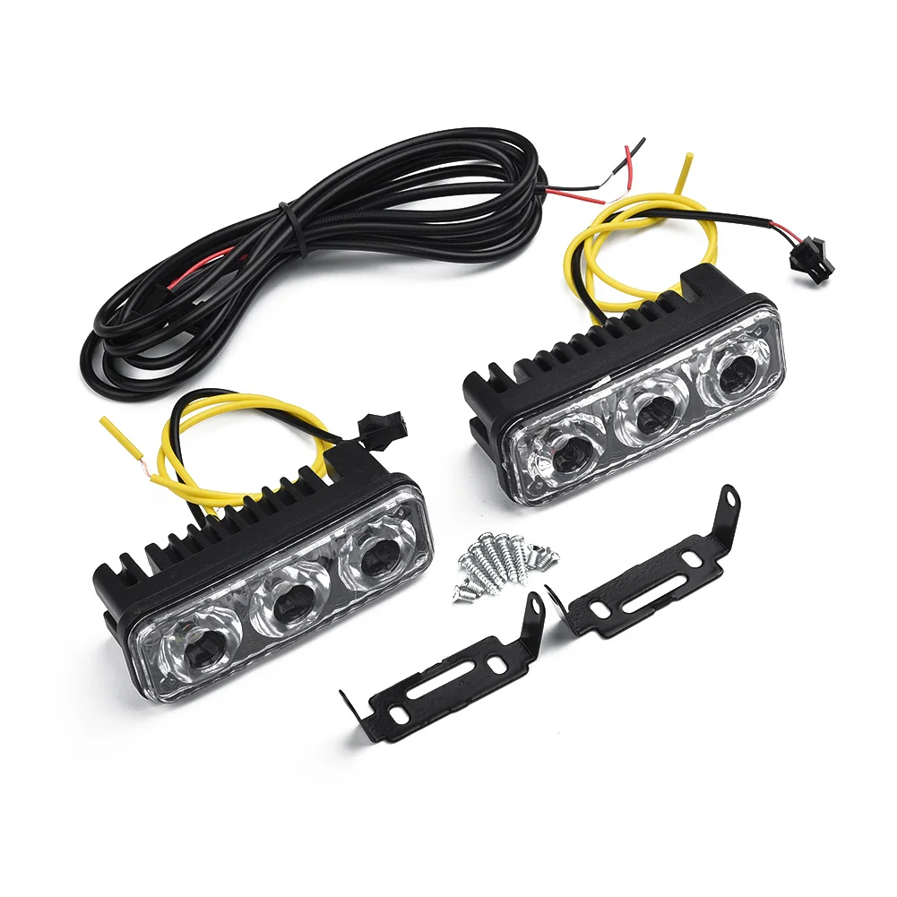 

Turn Signal Daytime Running Lights 2Pcs Accessories Auto Car Fog Front Set