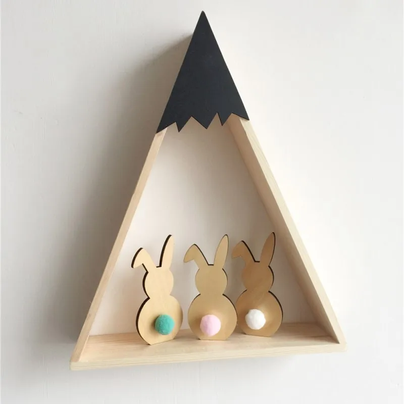 INS кролик деревянные украшения в скандинавском стиле украшение для детской