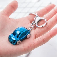 metal key chain women beetle shaped car key ring fashion charm key holder hot keychain jewelry gift