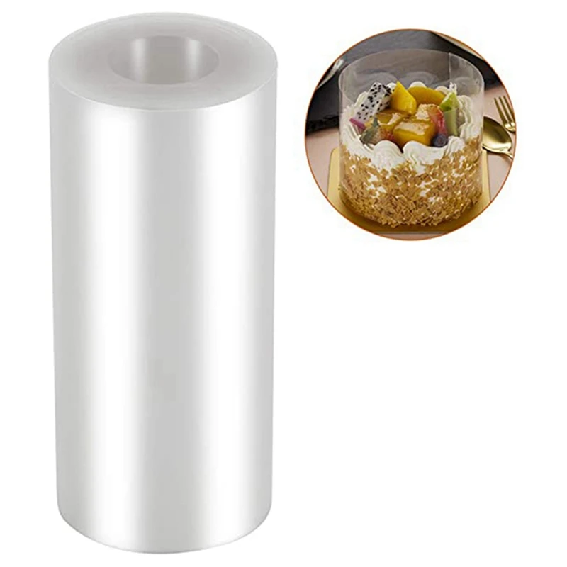 

3 Different Size Roll Cake Wrap Membrane Transparent Cake Collar & Cake Collar 4 InchX394Inch