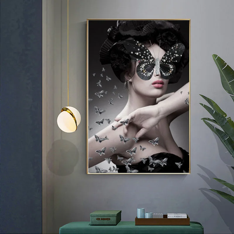 Современная Минималистичная картина в скандинавском стиле Бабочка красота