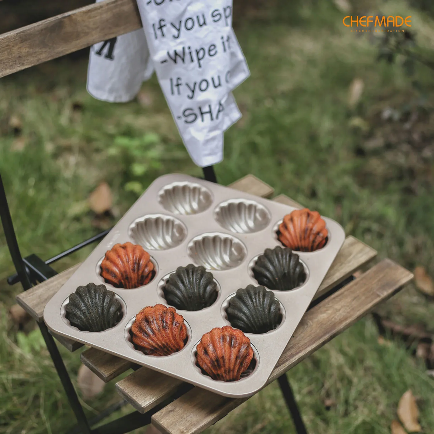 CHEFMADE Madeleine форма для выпечки тортов 12 полости с антипригарным покрытием