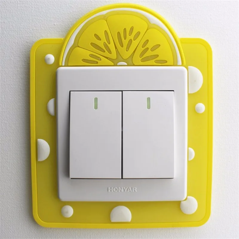 Милый Животные светильник переключатель Стикеры гнездо для крышки стены