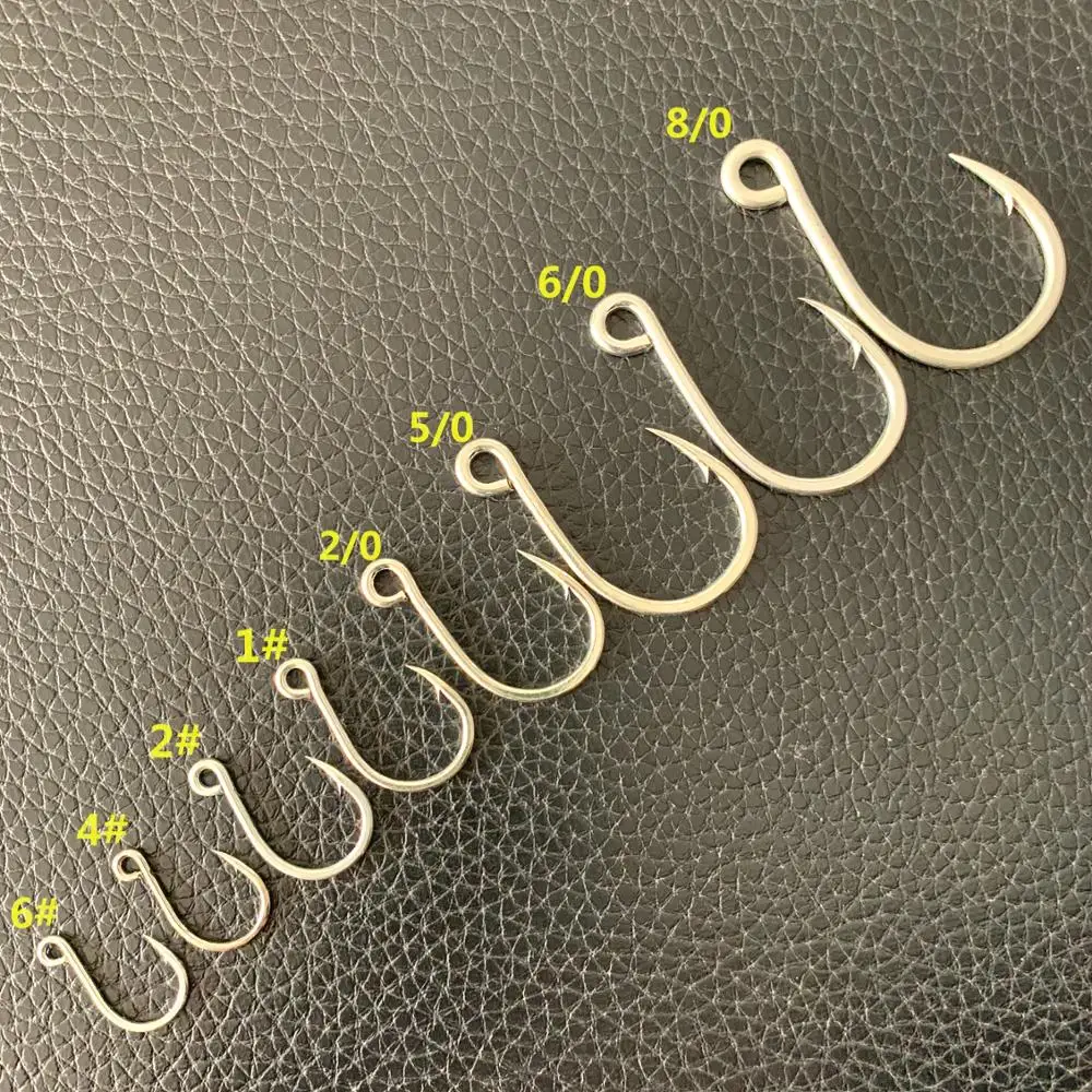 Нержавеющая сталь рыболовные крючки 2021 Вибрационный крючок с большим глазом