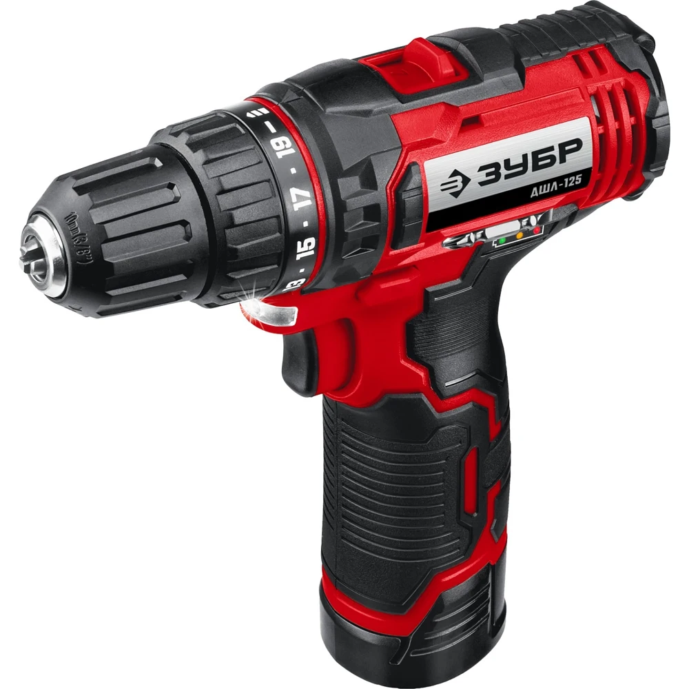 Drill-driver Zubr DShL-125-22 2Ah with two batteries | Инструменты