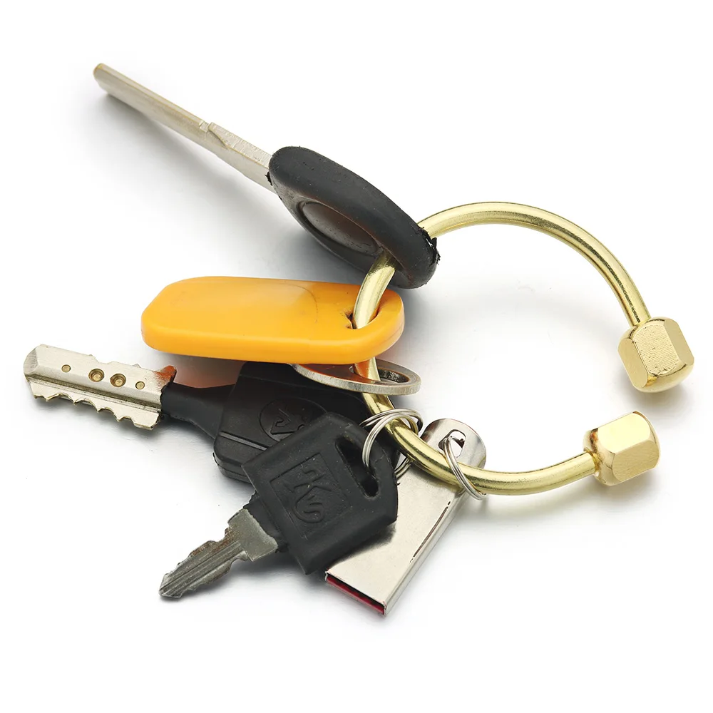 Брелок-брелок ручной работы K368 простой металлический держатель для ключей в