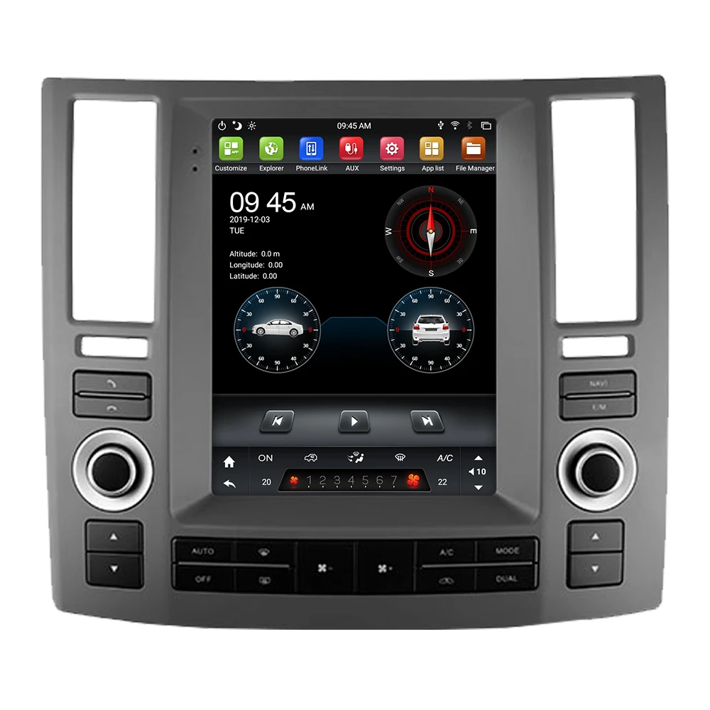 Автомагнитола KiriNavi 10 4 дюйма Android 0 для Infiniti FX FX35 FX45 DVD плеер GPS навигация 4G