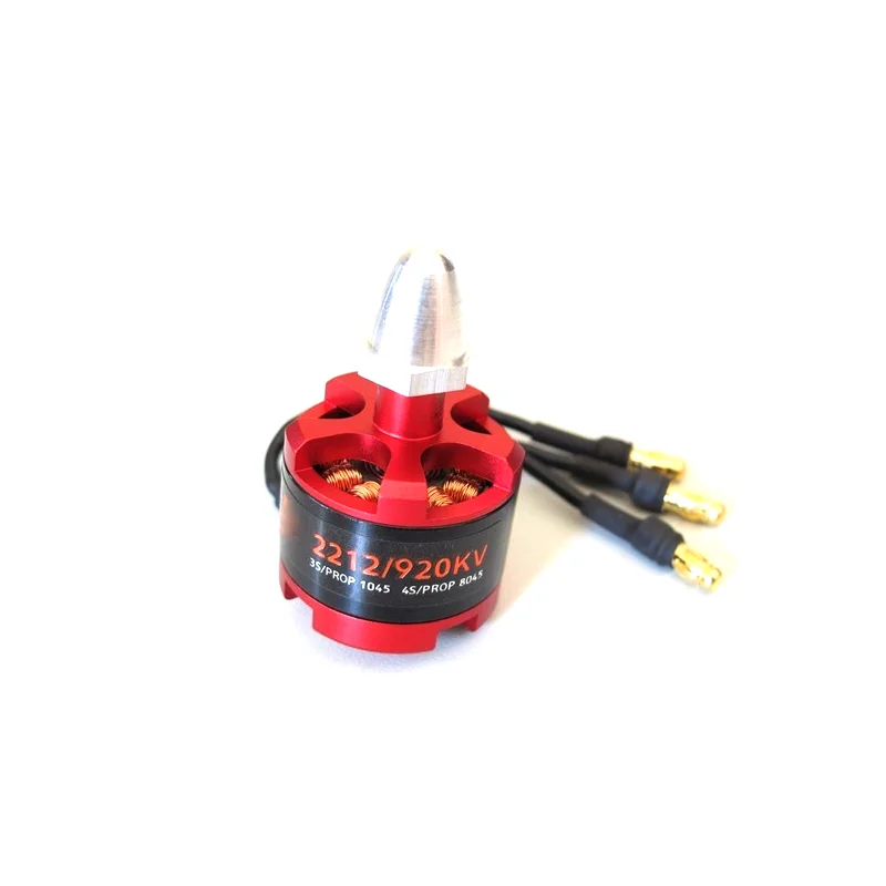 Бесщеточный двигатель 2212 920KV с банановым штекером для мультикоптера DJI Phantom F330 X525