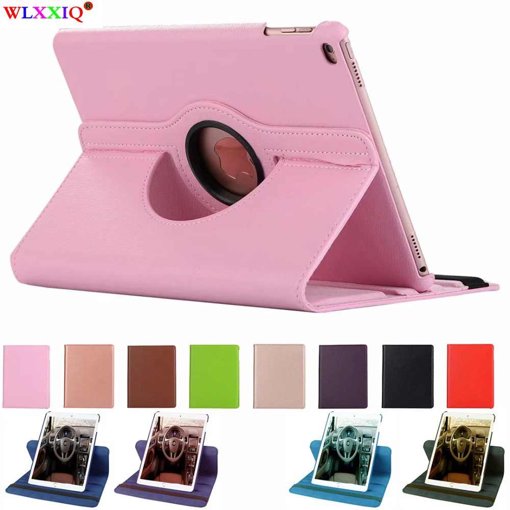 Новый кожаный чехол с вращением на 360 градусов для Apple iPad 9 7 дюймов Air/Air 2 retina ультра