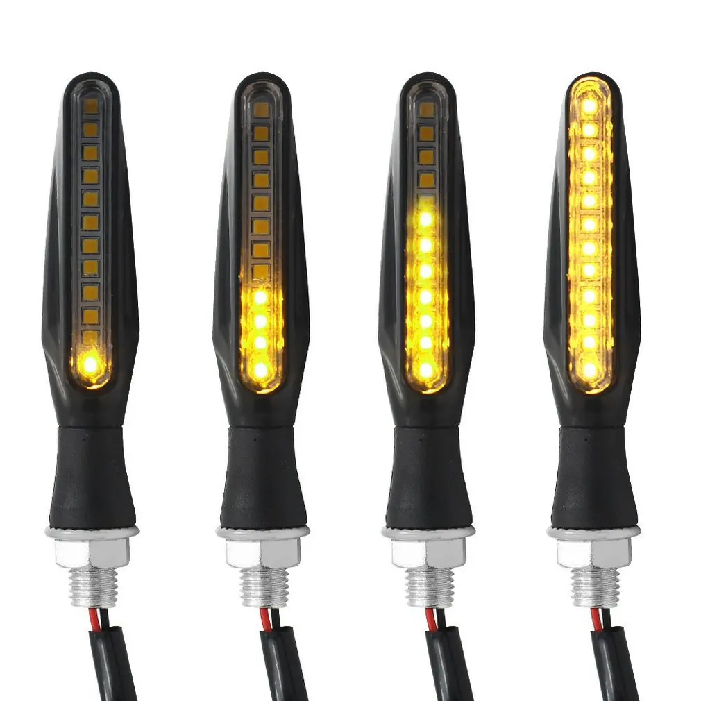 

4pcs Motorcycle LED Turn Signal Electric Vehicle Motoebike Front and Rear General Headlights Signal Lights