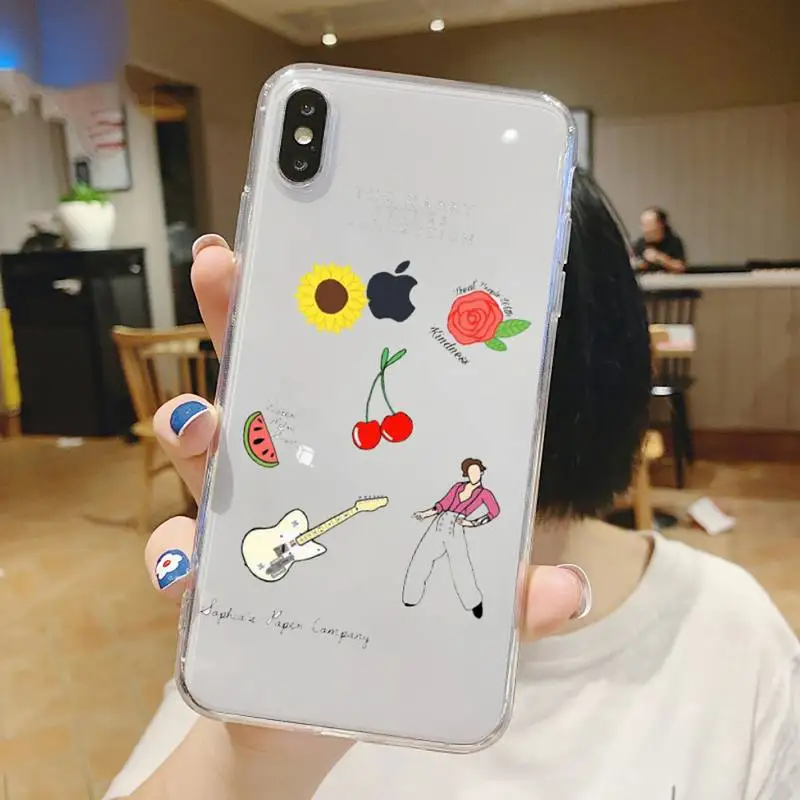 

butterfly Harry styles one direction Phone Case Transparent soft For iphone 5 5s 5c se 6 6s 7 8 11 12 plus mini x xs xr pro max