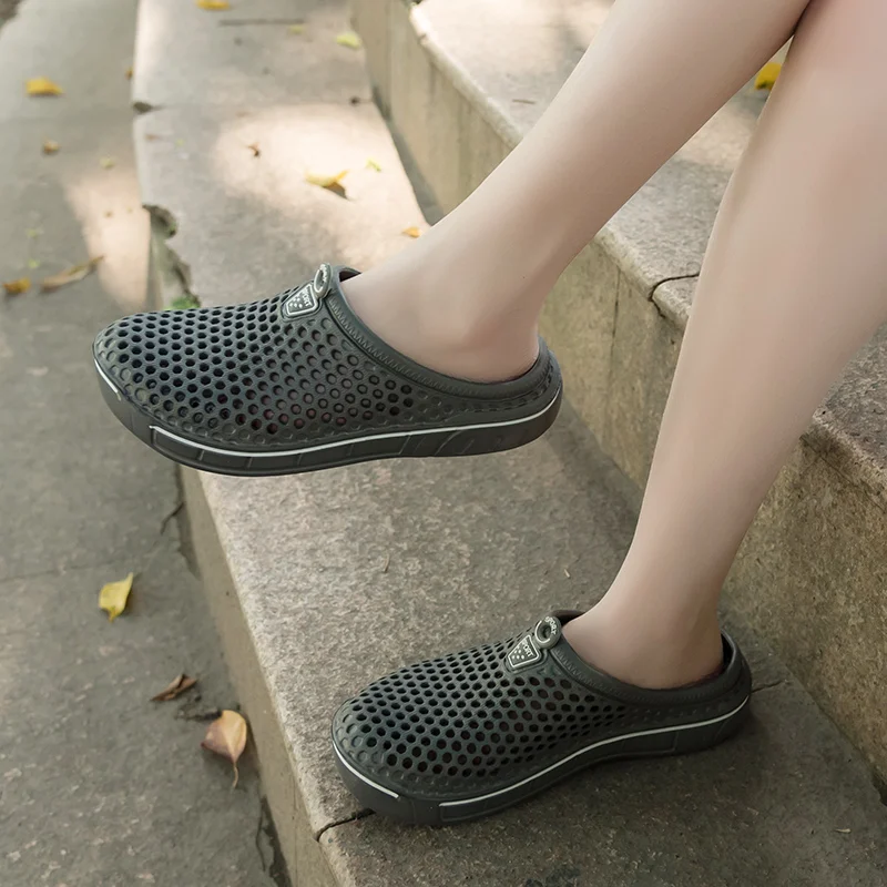 Тапочки PUPUDA мужские/женские дышащие легкие шлепанцы без застежки удобная