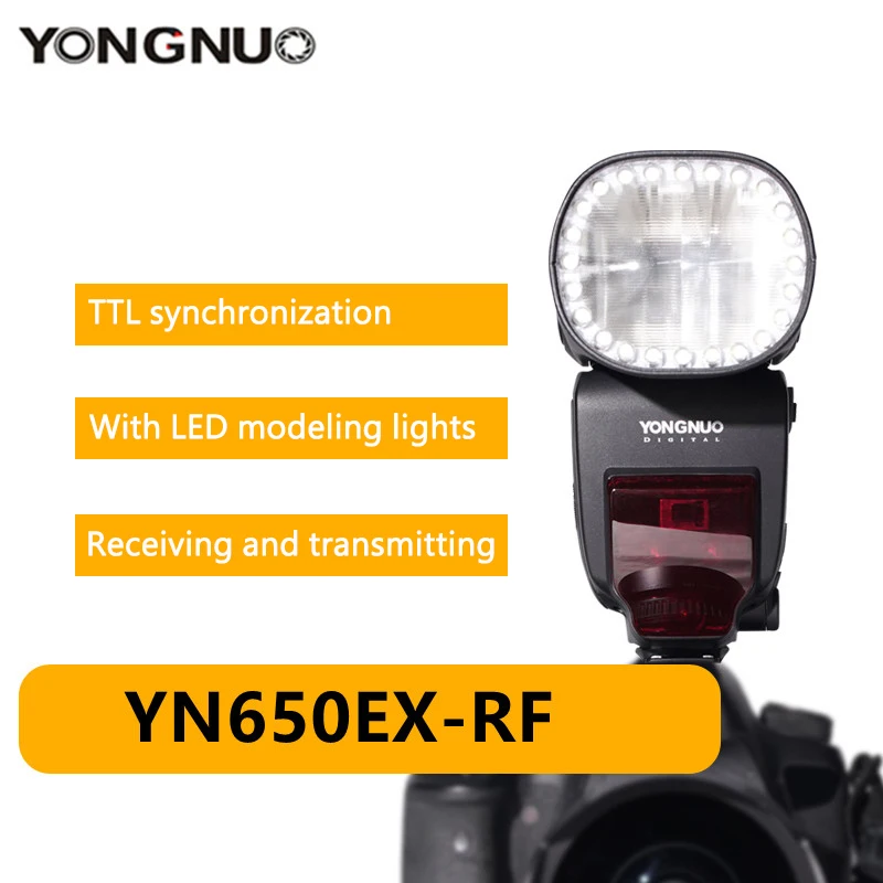 Светодиодная лампа для видеосъемки YONGNUO YN650EX RF с круглой головкой Камера лампы