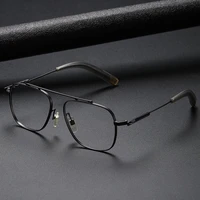 brand design pure titanium glasses frames men women big face prescription eyeglasses myopia optical eyewear spectacle d105