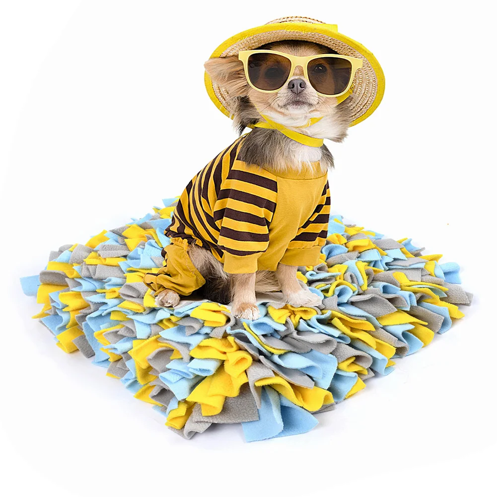 

Современная подстилка для собак, мягкое плетеное одеяло для обучения носу, Питание животных, моющееся одеяло