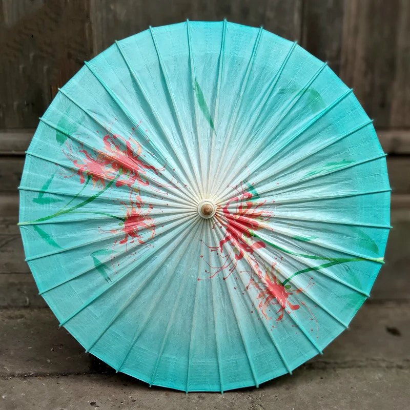 84cm Oil Paper Umbrellas Women's Ancient Style Flowers Umbrella Rain Women Proof Handmade Paraguas Parasol Sombrilla Decor | Дом и сад